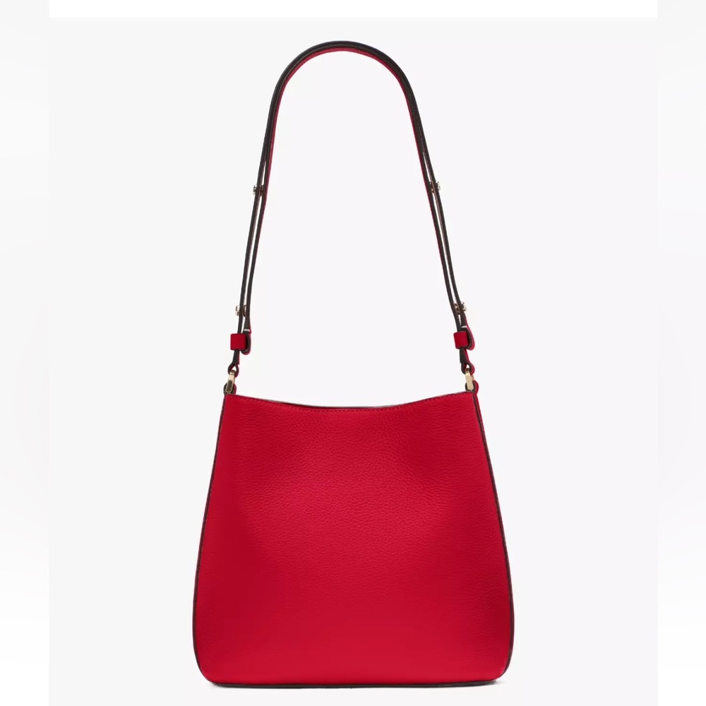 New Kate Spade Julia Medium Bucket Bag Perfect Cherry - Picture 5 of 5